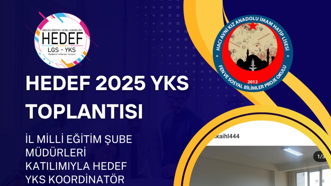 HEDEF YKS KOORDİNATÖRLERİ TOPLANTISI